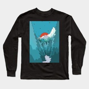 Blue forest lands Long Sleeve T-Shirt